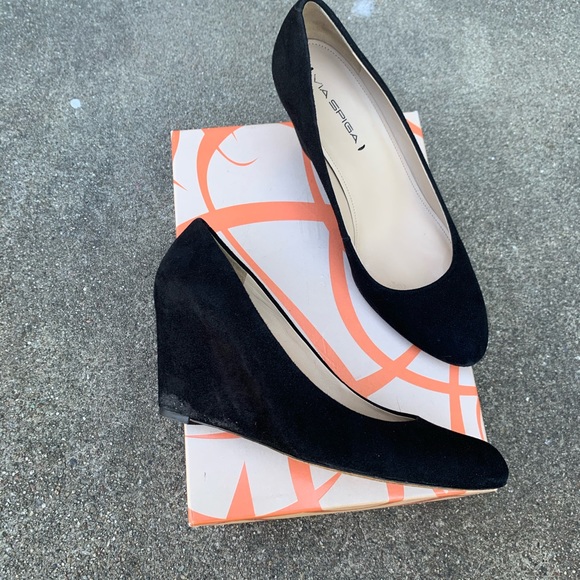 Via Spiga black suede wedges - Picture 2 of 4